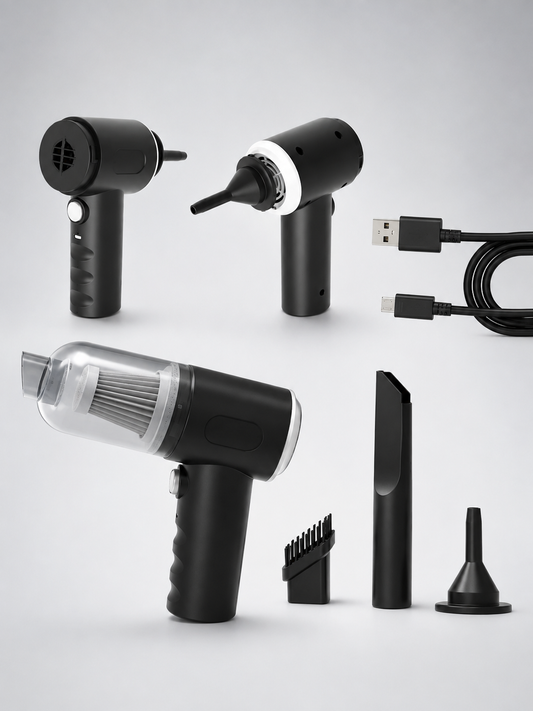 Mini Aspirateur & Souffleur Sans Fil 3-en-1